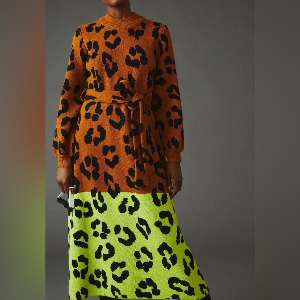 Farm & Anthropologie Colorblock Dress NWT